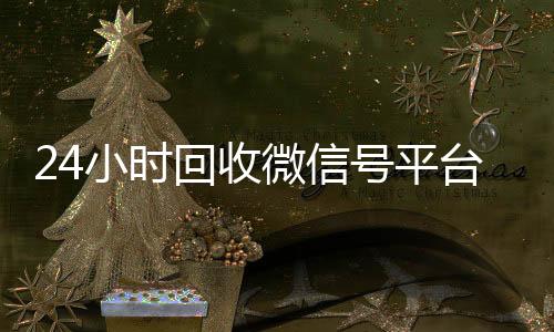 24小时回收微信号回收vx号秒结联系方式平台（24小时高价回收微信号平台）